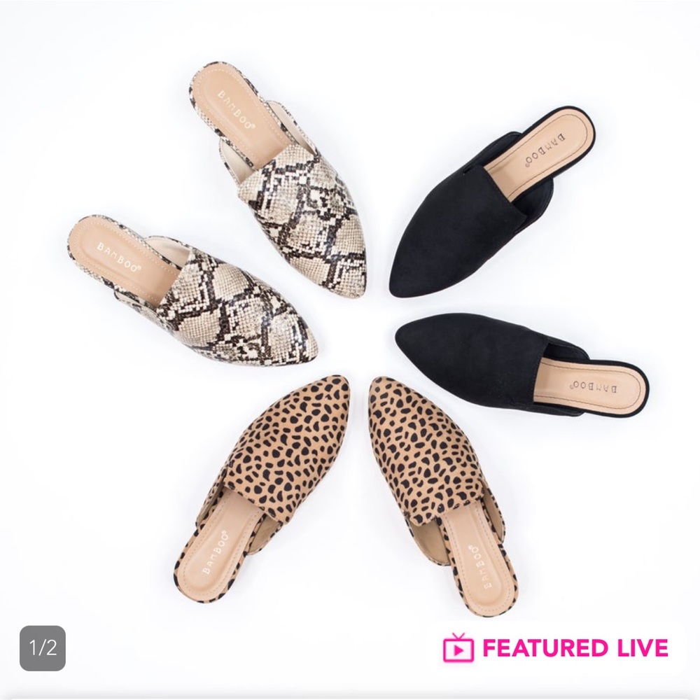 💥NWOT💥 Snakeskin Patterned Mules
